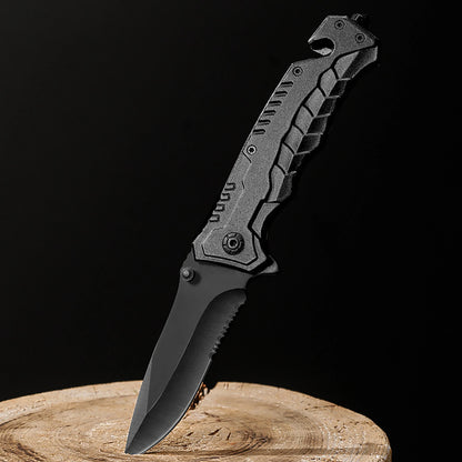 Multi functional and convenient folding knife EDC pocket knife fruit knife, suitable for outdoor survival camping and fishing