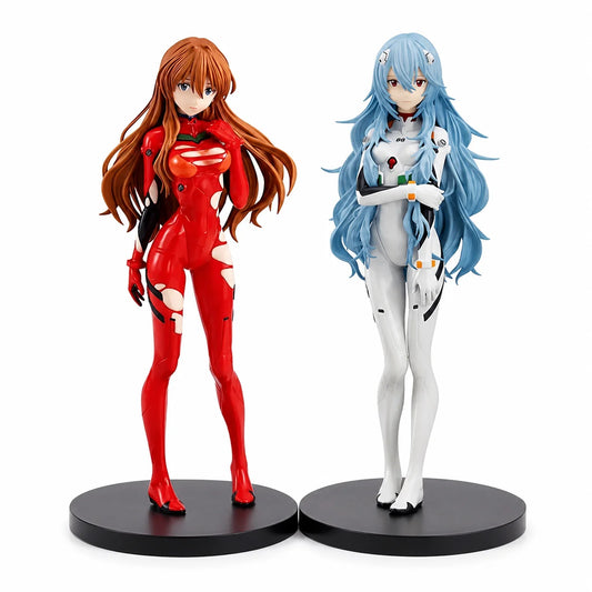 Hot Genesis Evangelion Anime Figure EVA Ayanami Rei Asuka Two-Dimensional Model Chassis Desktop Ornament Gift Doll Toys
