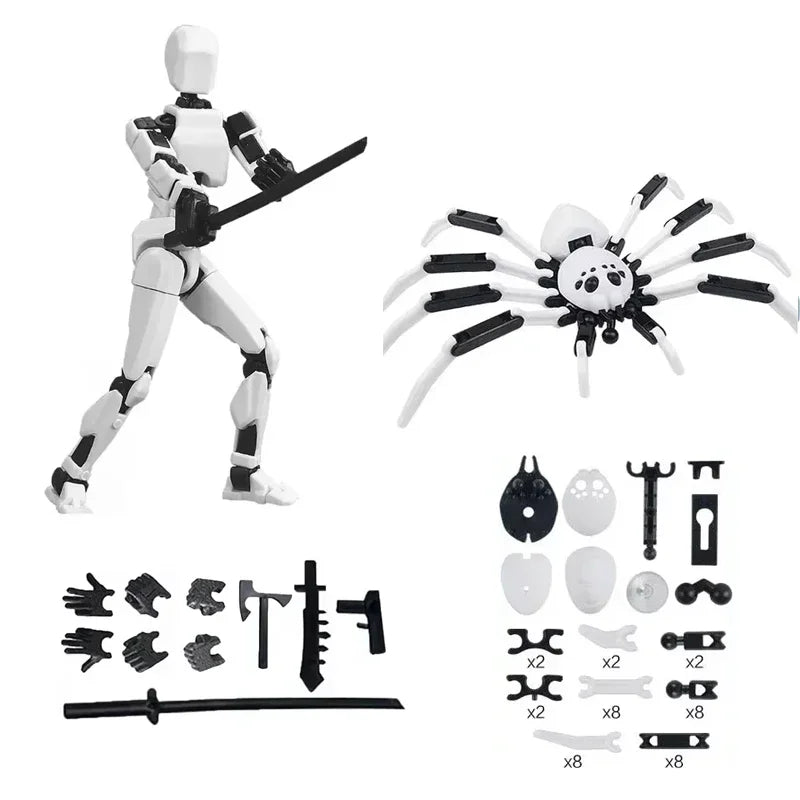 Multi-Jointed Movable Robot 3D Printed Mannequin Toy 13 Action Figure Full Body Movable Robot Toys Gifts For Children