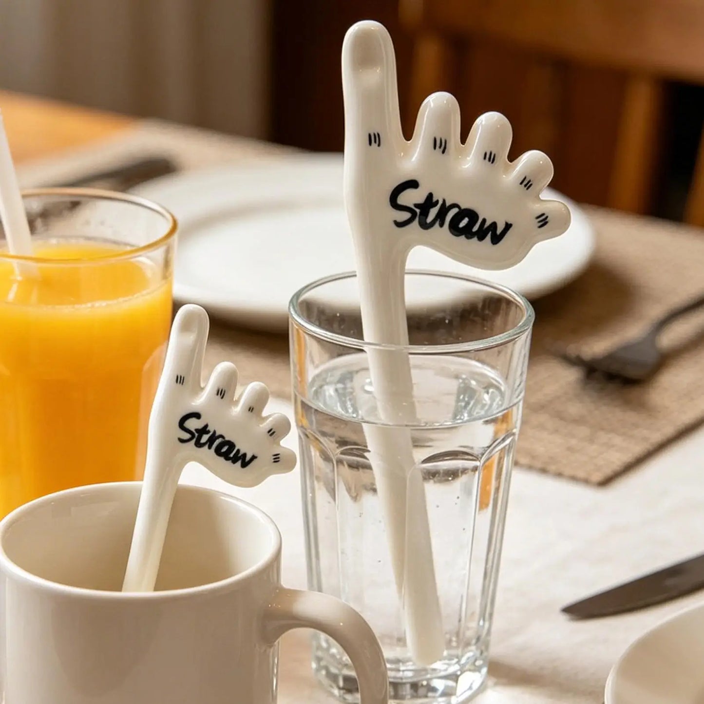 Reusable Foot Straw Handmade Toe Ceramic Drinkware Handmade Foot Straw For Fishing Drinking Tea Cold Picnic Outdoor Water