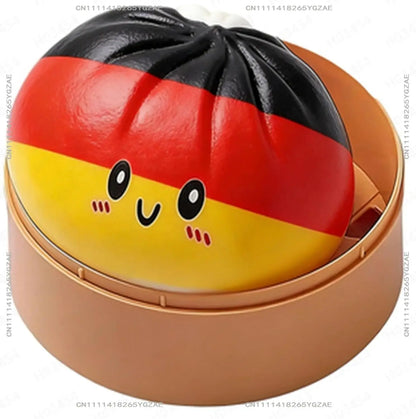 2026 football series steamed bun Squishy Stress Ball Fidget Toy, Soft Squeeze Anxiety Relief Sensory Toy for Kids Adults