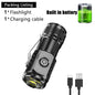 High Quality 3*SST20 LED Flashlight 18350 Super Bright Torch Rechargeable USB Light Waterproof with CAP CLIP for Hiking Camping