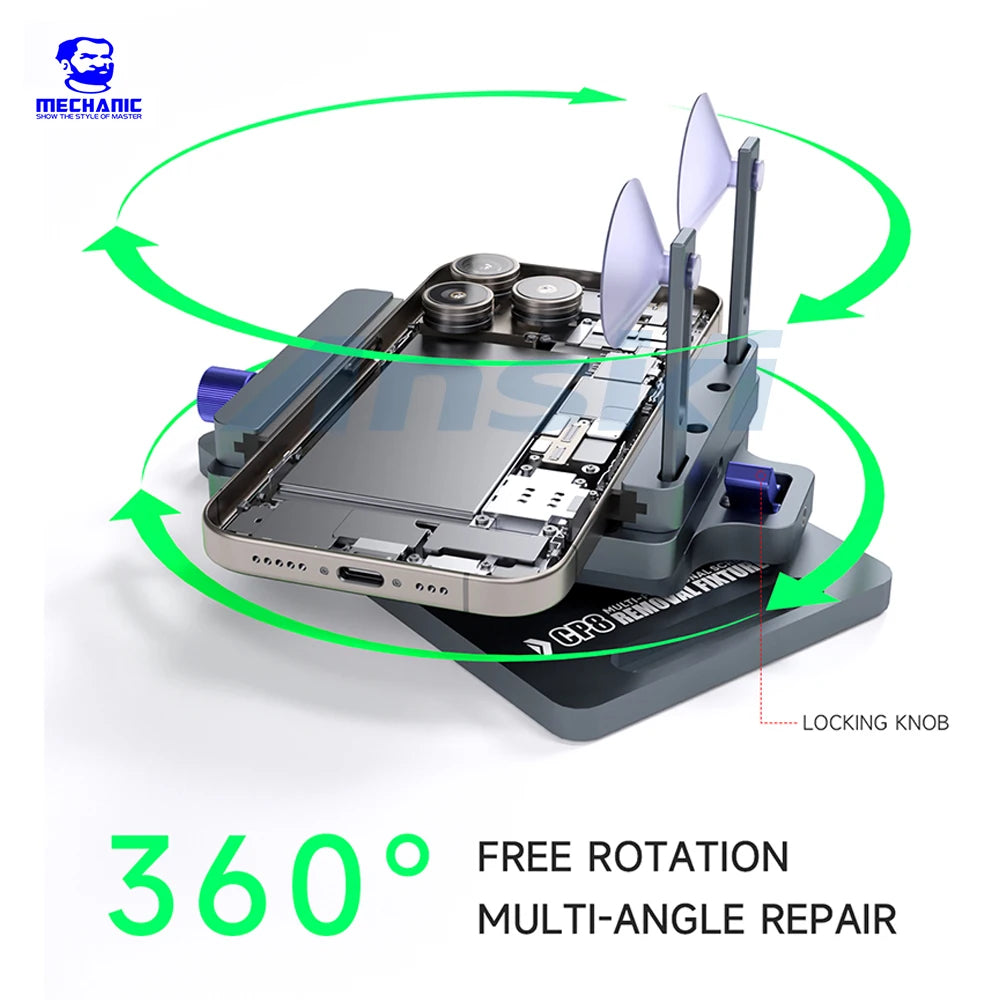 MECHANIC CP8 360° Rotating Screen Removal Fixture Universal Phone LCD Back Cover Separator Clamp Mobile Repair Fixture Tool