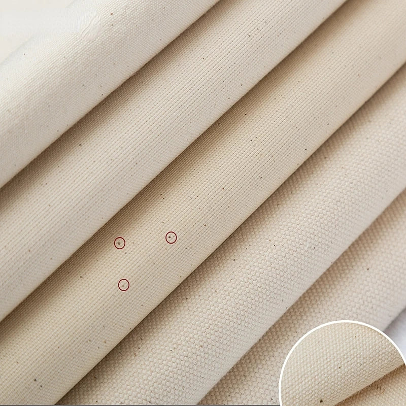 100% Cotton Primary Color Canvas Fabric By Half Meters for Sewing Sofa Cover DIY Bags Cloth Curtain Sofa Cover Material  W300073
