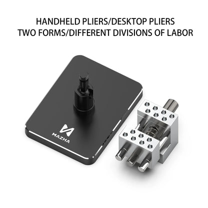 MAZHA T0010 2-in-1 Mini Portable Table Vise Compact Adjustable Clamp Precision Tool for Modeling Hobby DIY