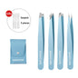 Eyebrow Tweezer Colorful Hair Beauty Fine Hairs Puller Stainless Steel Slanted Eye Brow Clips Removal Makeup Tools