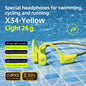 POLVCDG x34 Bone Conduction Swimming Earphones 32GB Memory IPX8 Waterproof Outdoor Trail Running ClimbingRock Climbing Earphones