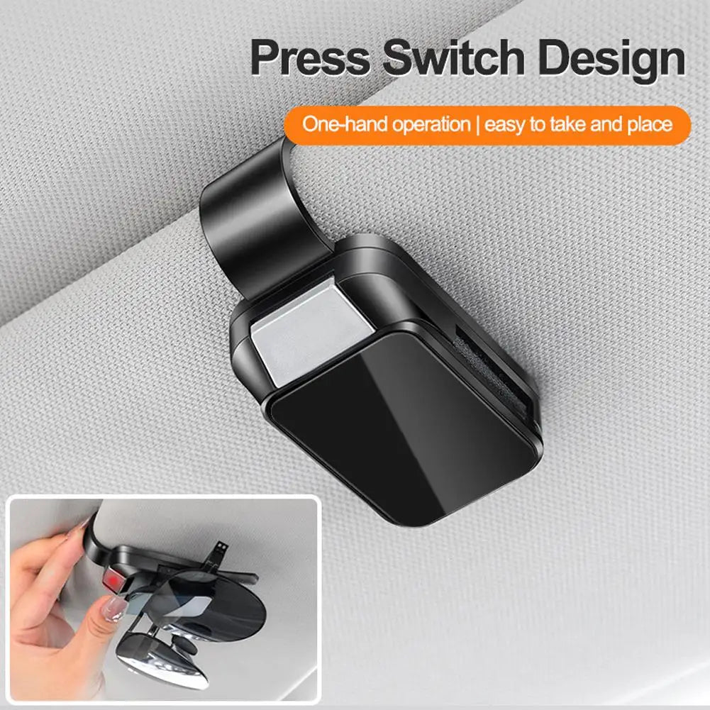 Car Glasses Clip Eye Glasses Storage Holder Compact Storage Auto Interior Accessories Creative Car Sun Visor Storage Clips