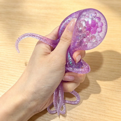 Push Bubble Squish Jellyfish Fidget Toy Super Solid Squish Stress Relief Squeeze Ball for Kids Adults Anxiety Sensory Toy Gift
