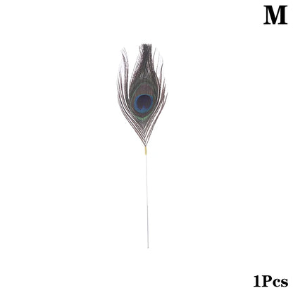 1/5Pcs Goose Feather Stick Ear Picking Elastic Earwax Cleaner Stick Massage Chicken Peacock Feather Silver Needle Ear Dig Tool