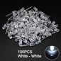 100PCS F5 LED Diode 5MM Assorted Kit White Green Red Blue Yellow Orange Pink Purple Warm White DIY kit Light Emitting Diode bxv