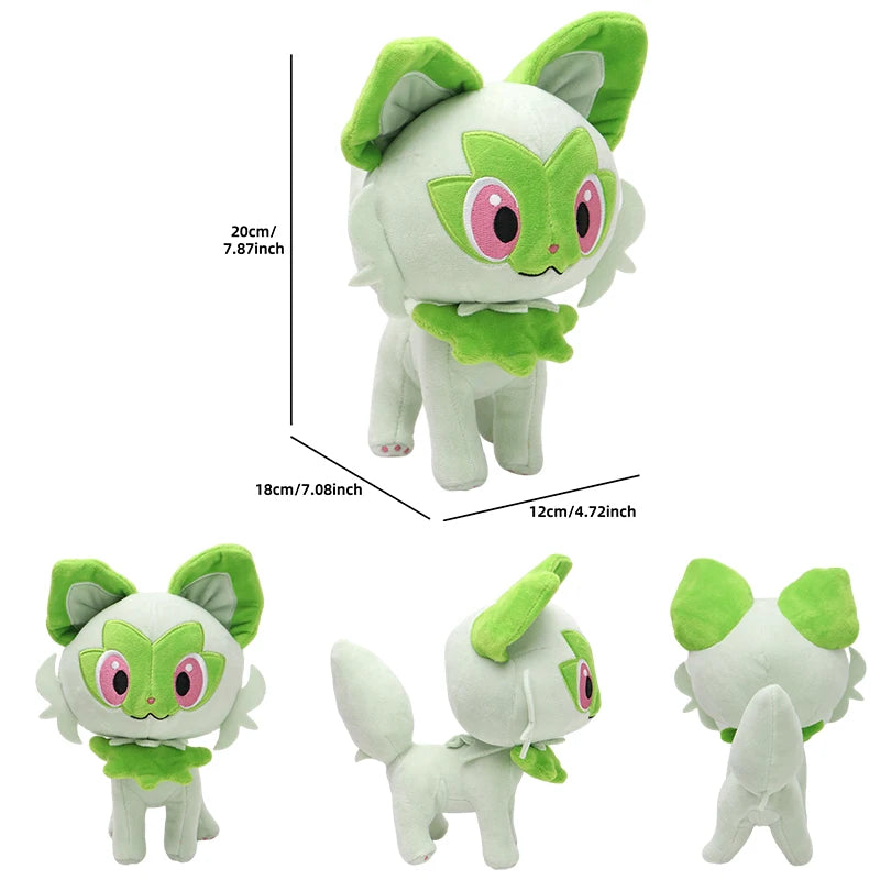 New Pokemon Pikachu Plush Toy Sprigatito Fuecoco Groudo Meowscarada Floragato Cinderace Keldeo Exegguto Shinx Stuff Peluche Doll