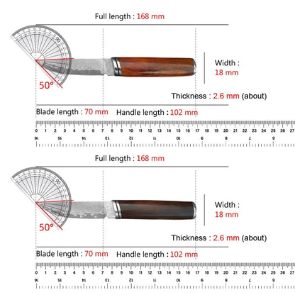 Wood Handle Damascus Steel Boning Fruit KnifeDamascus Knife BBQ Cleaver Meat Vegetables Slicing Fish Kitchen Knives Chef Knife