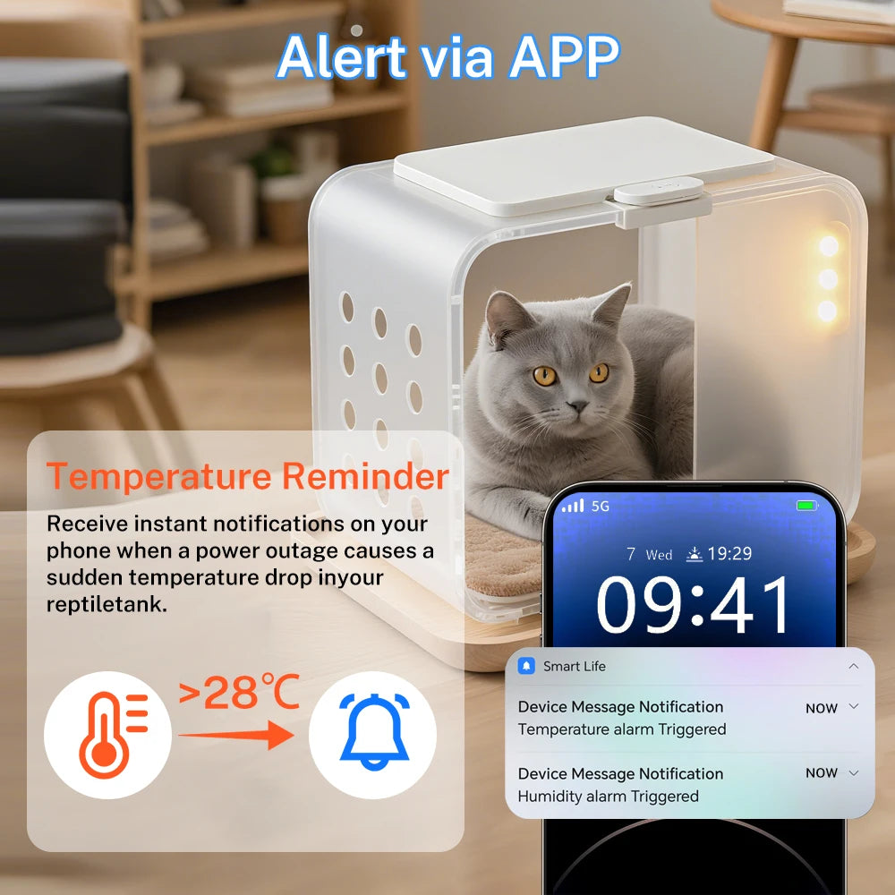 Tuya Zigbee Temperature and Humidity Sensor Thermometer Hygrometer for Smart Home APP Remote Control Support SmartLife