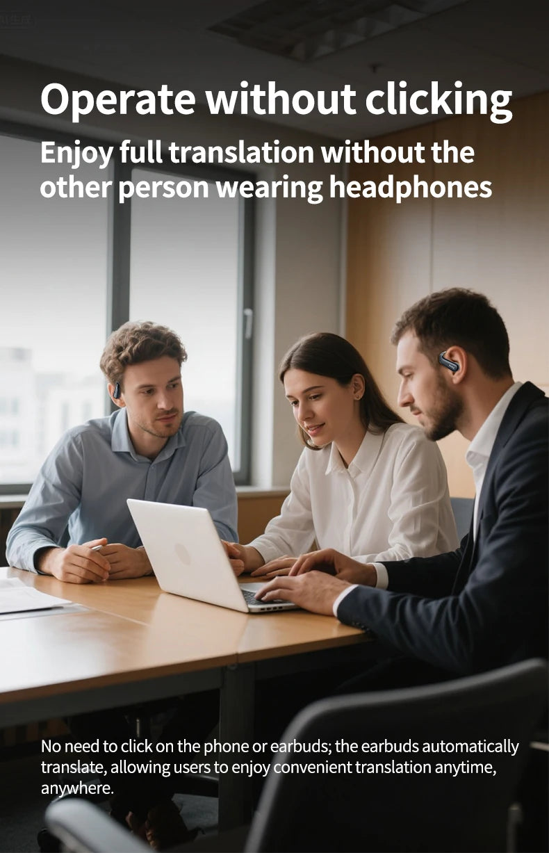 HTC Wireless Bluetooth Headset AI translation portable low latency USB-C clear sound comfortable fit anti-loss for music sports