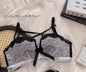 BANERDANNI Kawaii Anime Bra Set Japan Maid Lace Bralette with Thicken Pads Cut-Out Design Small Bust Enhancer Pure-Sex Underwear