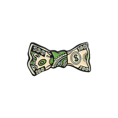 Creative US Dollar Money Enamel Pins Collection Cartoon Banknote Get Rich Brooch Backpack Lapel Metal Badge Fun Jewelry for Gift