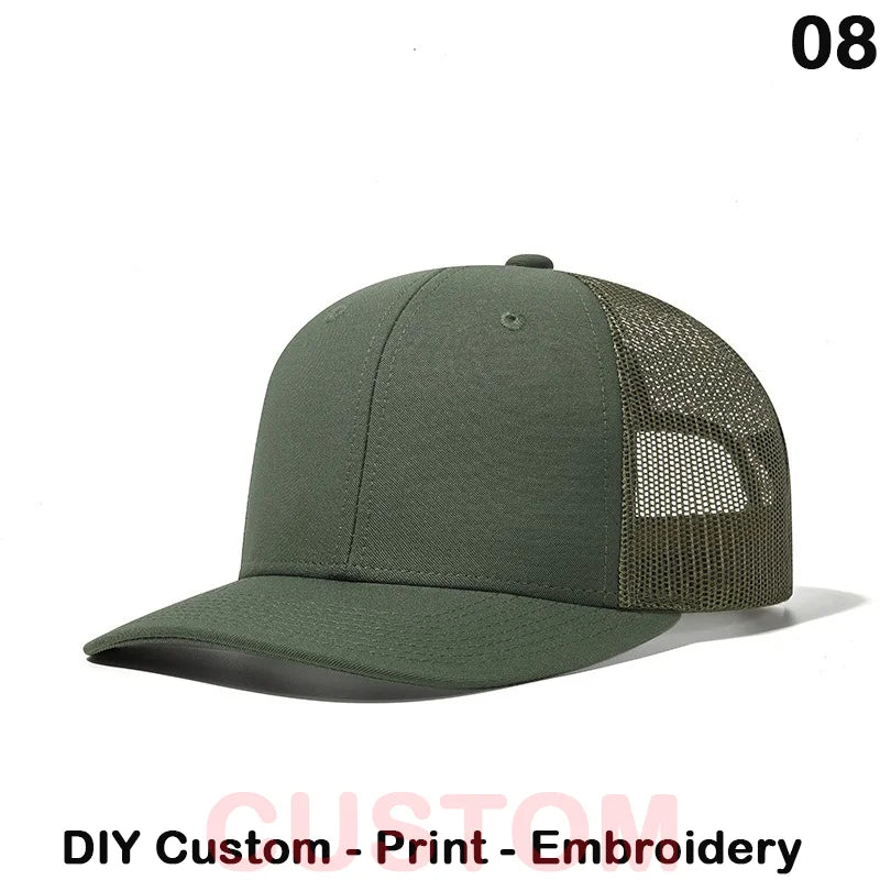 Fedoryn Custom Embroidery Baseball Cap for Men and Women DIY Design Mesh Cap LOGO Print Hat Quality Truck Hat Wholesale Unisex