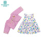 Fits 17-18inch American Doll and New Born Doll Clothes Fashion Dresses, Hooded Jumpsuit, Cardigan Strap Skirts Toys Gifts