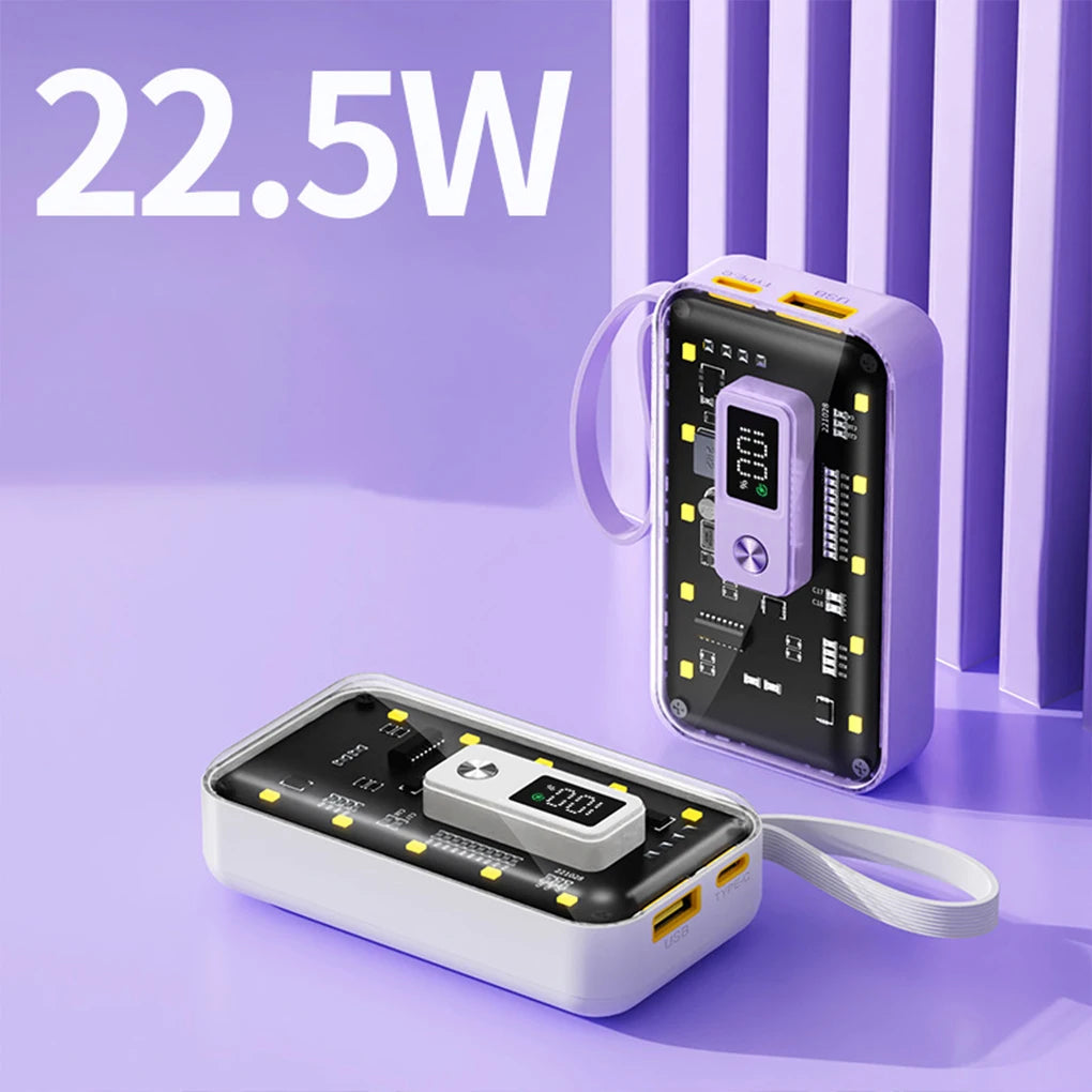 21700  Power Bank Cases Battery Storage Box Night Light USB Charge DIY Shell 21700 Battery Storage Box for iPhone Xiaomi