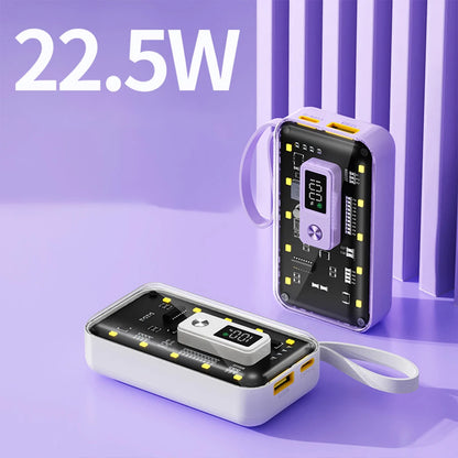 21700  Power Bank Cases Battery Storage Box Night Light USB Charge DIY Shell 21700 Battery Storage Box for iPhone Xiaomi