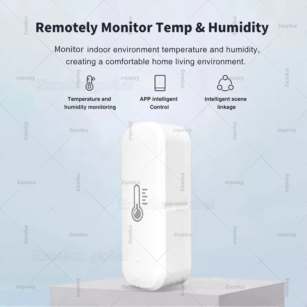 Zigbee 3.0 Temperature Humidity Sensor With External Temp Probe Smart Thermo Hygrometer For Plants Aquarium Freezer Need Gateway