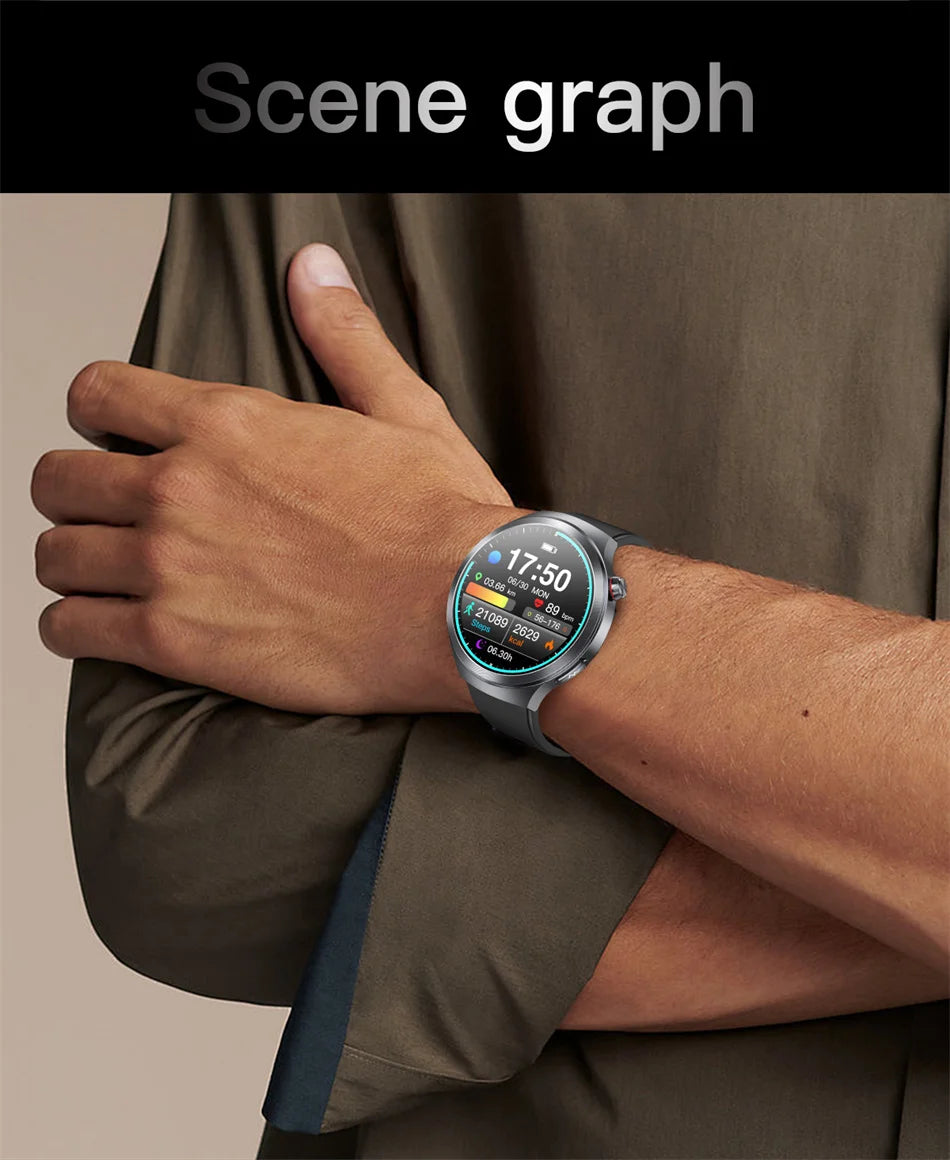 2026New 1.73-inch Sapphire AMOLED Smart Watch Men Women ECG Uric Acid Blood Pressure Health Track Call Clock Care Smartwatch NFC