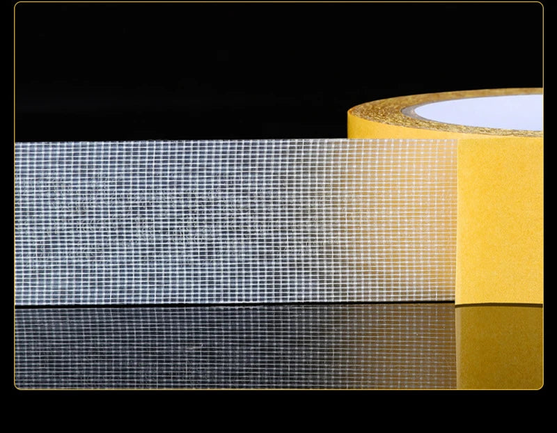 Ruban adhésif Double face à Fixation Super fin et solide, maille translucide robuste, étanche, sans trace, grille puissante 2030