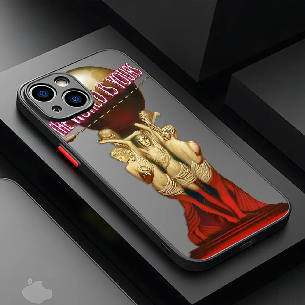 Scarface Tony Montana Phone Case For iPhone 17 16e 16 15 14 13 12 11 Mini Pro Air  Max X XR XSMax 7 8 6 6s Plus Matte Clear Back