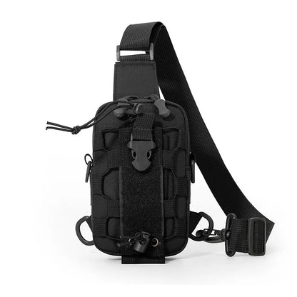 Outdoor Water Bottle Waist Bag Phone Crossbody Storage Pouch Camping Cycling Chest Bag Multifunctional Tactical Chest Bag Men's