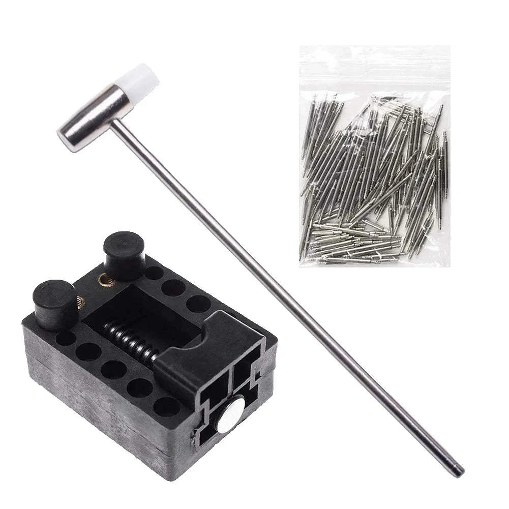 147-Piece Watch Opener Repair Tool Kit Clock Maintenance Hardware Set for Watch Repair Open Back Strap Removal