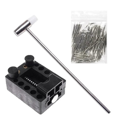 147-Piece Watch Opener Repair Tool Kit Clock Maintenance Hardware Set for Watch Repair Open Back Strap Removal