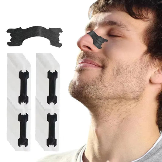 50/30/10PCS Black Nose Strips Extra Strength Nasal Strips Better Sleeping Non-Invasive Anti Snoring Strips for Adult and Child