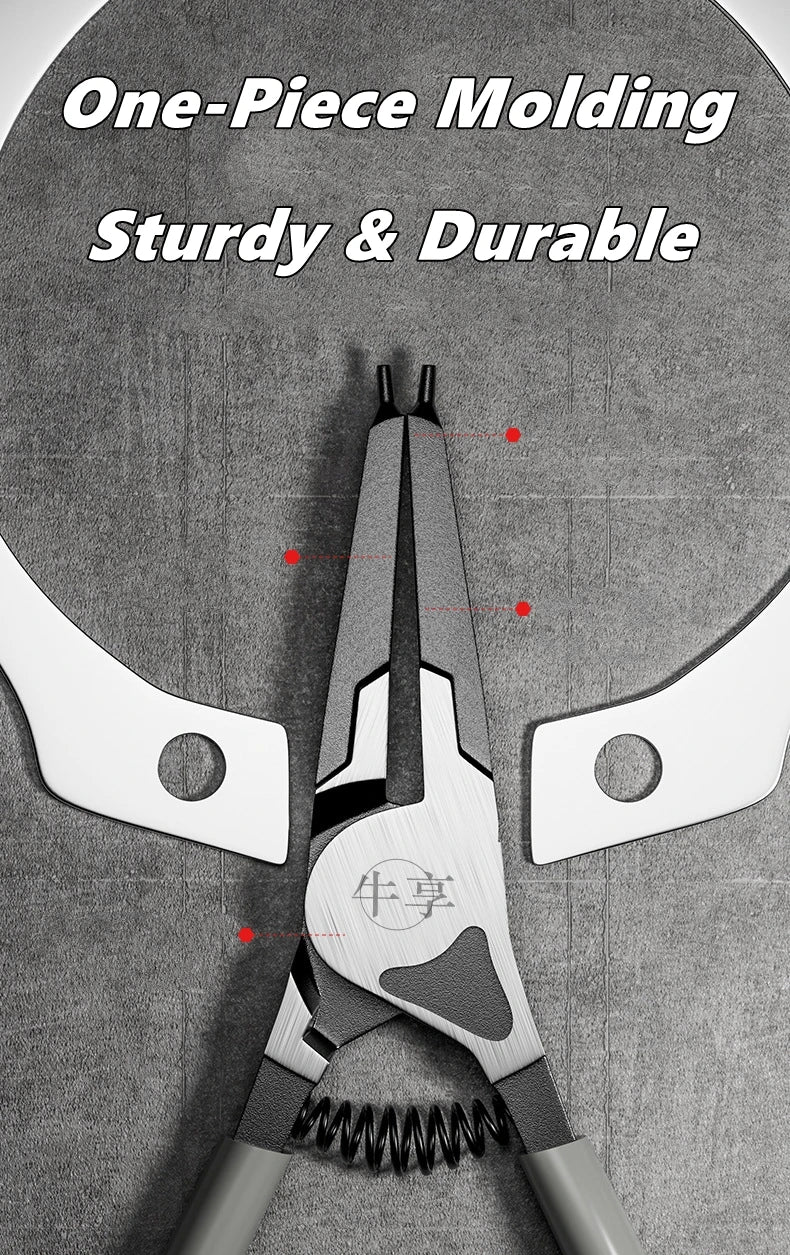 5/6/7 inch Internal External Pliers Retaining Clips Portable Multifunctional Snap Ring Circlip Circlip Install Uninstall Pliers