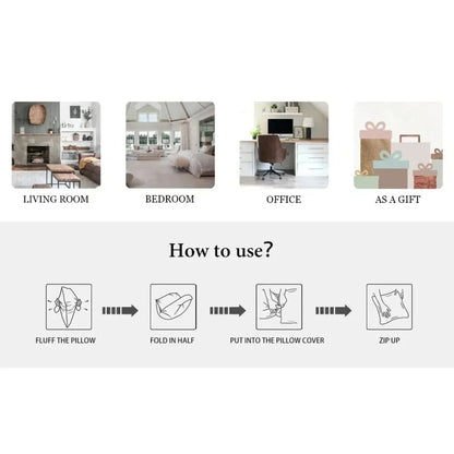 Creative home decoration pillowcase, forest trail painting pillowcase: renewing the natural style of home furnishing
