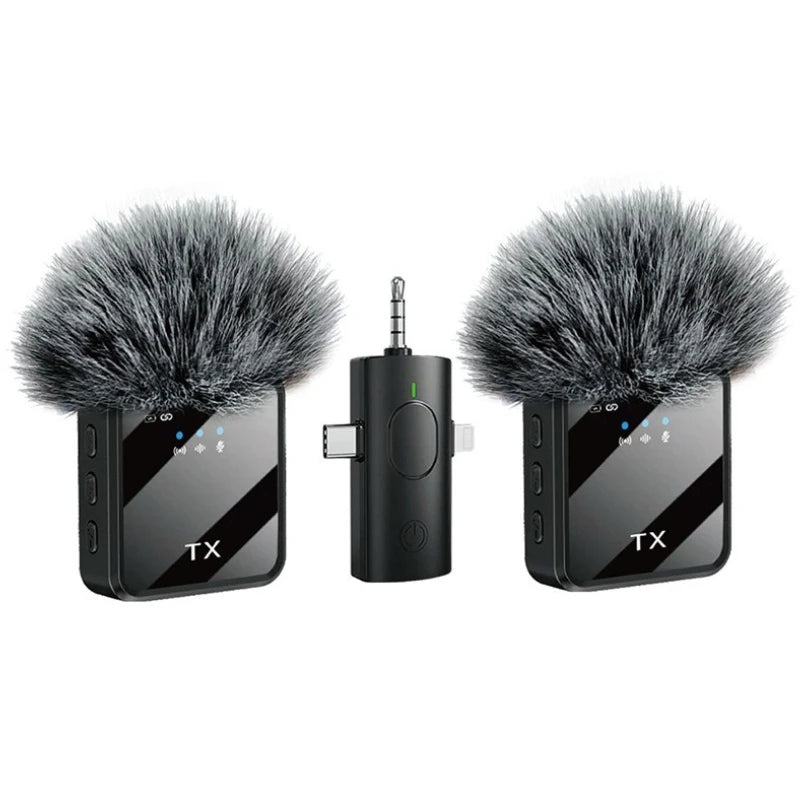 Hot selling new F11 3-in-1 F15 2-in-1 lavalier microphone 1-to-2 wireless lavalier microphone integrated microphone