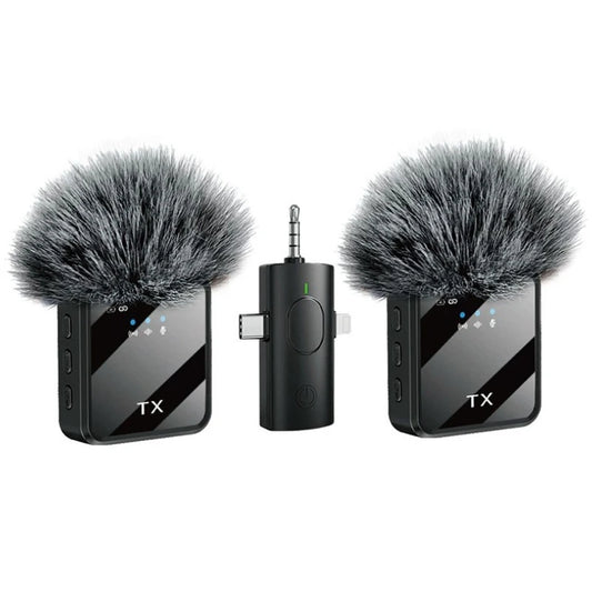 Hot selling new F11 3-in-1 F15 2-in-1 lavalier microphone 1-to-2 wireless lavalier microphone integrated microphone