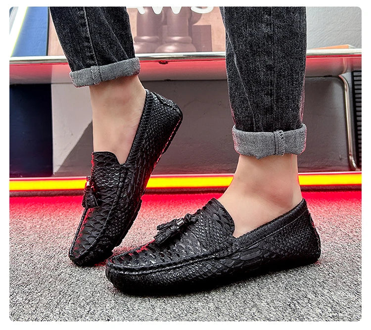 Driving Shoes Summer Mens Outdoor Anti-slip Comfort Soft High Quality Men Breathable Flat Driving Shoes Classic Casual Loafers