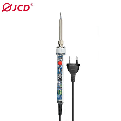 JCD 100W New Electric Soldering Iron P907 110V 220V Adjustable Temperature LCD Digital Display With Switch Welding Repair Tools