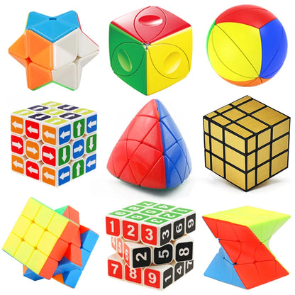 Fast Turning Cube Puzzle For Kids Speedcube IQ Test Brain Teaser Games Children Montessori Educational Toys Zauberwürfel