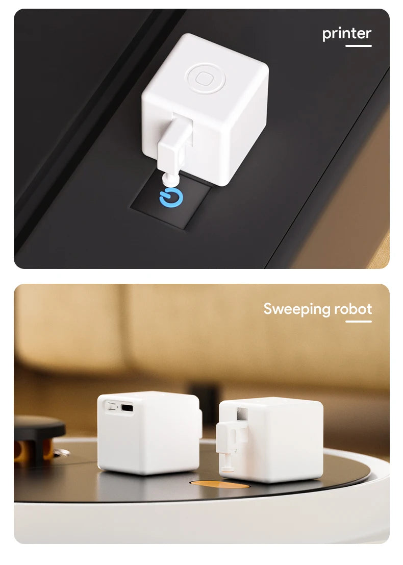 New Tuya Bluetooth Smart Touch Fingerbot Plus USB Charge Version Switch Button Pusher Arm Fingerbot Via Alice Alexa Google Home
