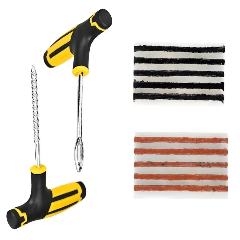 Universal Tire Strips Stiring Glue Repair Tool Kits Garage Tyre Puncture Plug Bike Tubeless Tire Accessories Car Tire Repair Kit