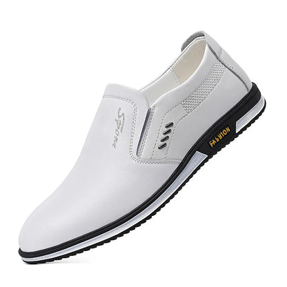 2026 Men Leather Casual Shoes Brand New Fashion Men Loafers High Quality Adult Moccasins Men Driving Shoes Male Footwear