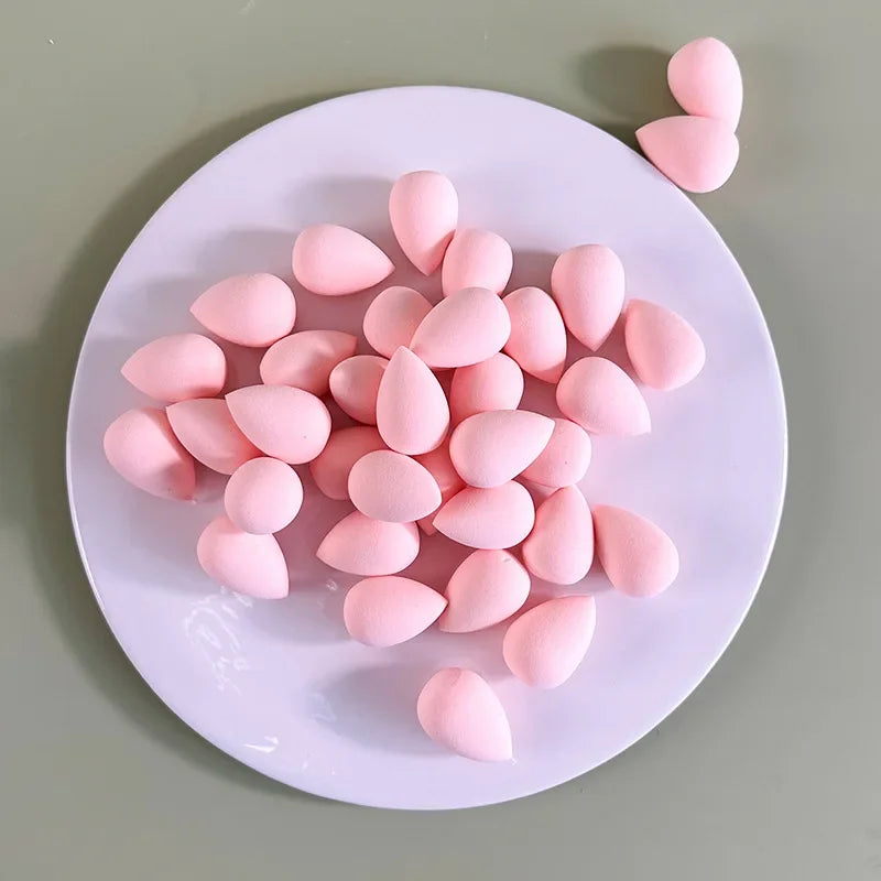 3/20/60Pcs Portable Reusable Water Drop Shape Mini Blender Sponge Beauty Cosmetic Foundation Cosmetic Sponge Makeup Blender