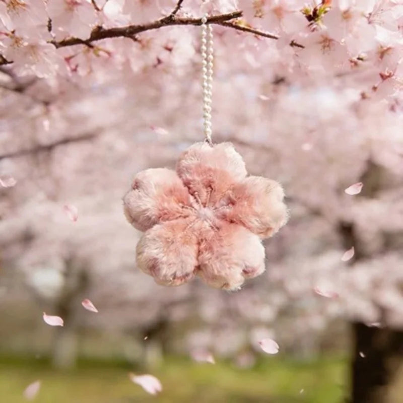 2026 New Sakura Series Healing Plush Doll Pendant Keychain Cute Girl Gift for Girlfriend Bag Decoration