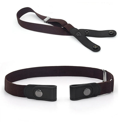1pc Buckle-Free Belt For Jean Pants,Dresses,No Buckle Stretch Elastic Waist Belt For Women/Men,No Bulge,No Hassle Waist Belt