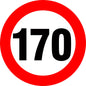 A0202# Speed Limit (110/120/150/160/200/300 km), Ø 16 cm Self-adhesive Decal Car Sticker Waterproof Auto Decors