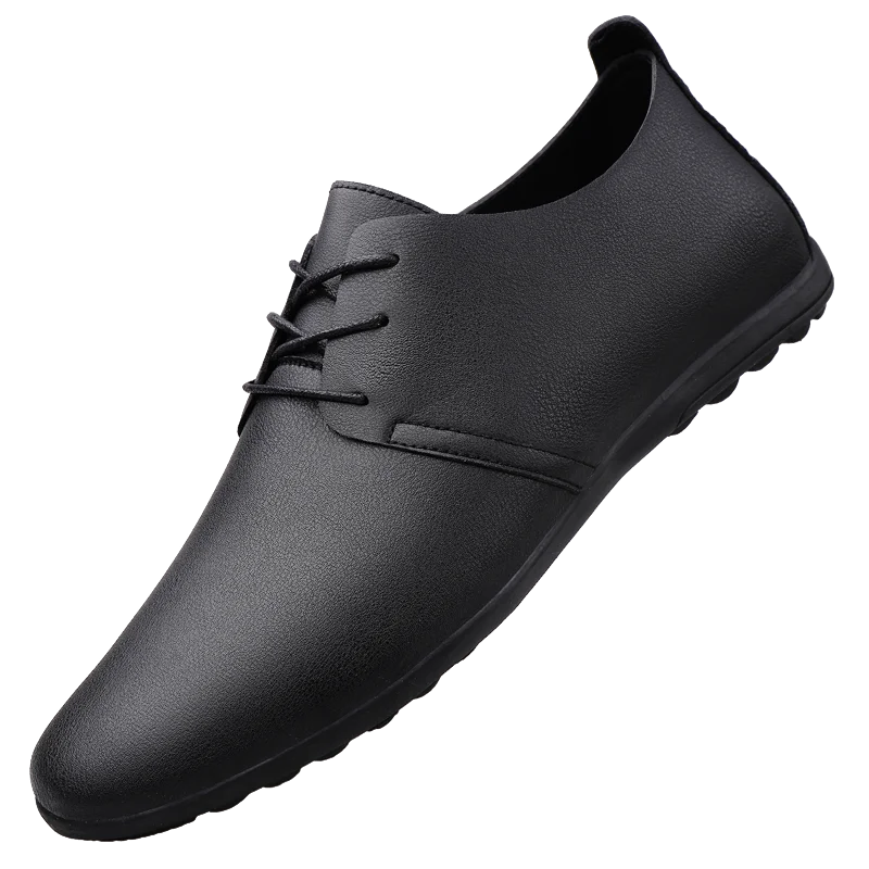 Daily casual men's leather shoes driving shoes new four-season general Doudou men's shoes outdoor lazy one-pedal men