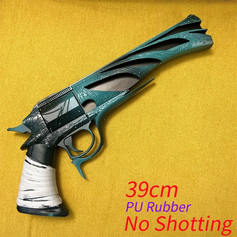 OW Gun Cosplay Angela Ziegler Mercy Angel Shock Gun Prop Weapons Model Safety PU Rubber Model Halloween No Shooting