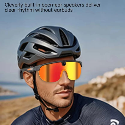 4K Polarized AI Smart Cycling Glasses Men 800W Camera Video Recording Translation Sunglasses Bluetooth Call Music Sports Glasses